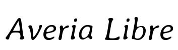 Averia Libre Font Image
