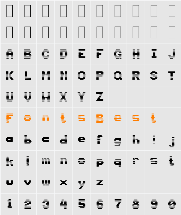 DS-Terminal Character Map