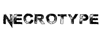 Necrotype Font Image