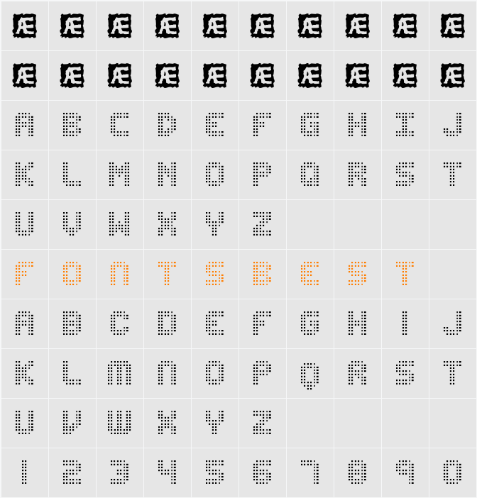 Edit Undo Dot BRK Character Map