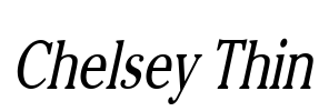 Chelsey Thin Font Image