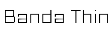 Banda Thin Font Image