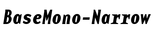 BaseMono-Narrow Font Image
