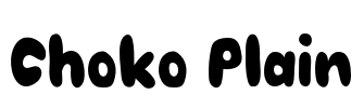 Choko Plain Font Image