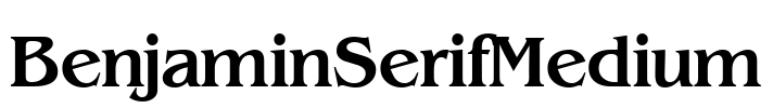 BenjaminSerifMedium Font Image