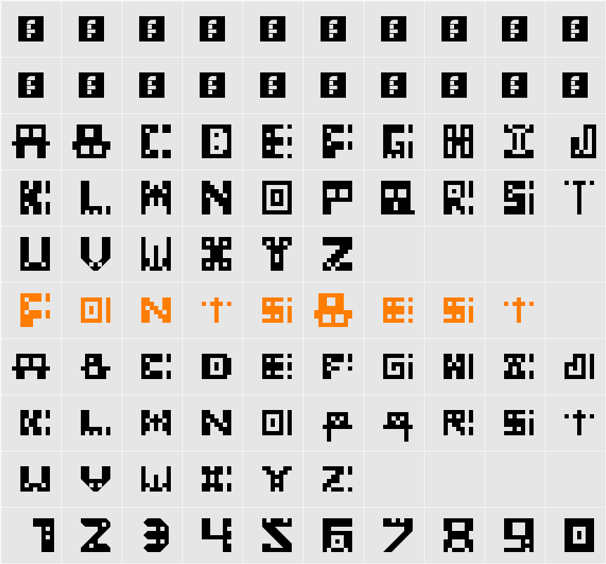 Masked Character Map