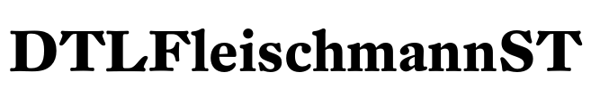 DTLFleischmannST Font Image