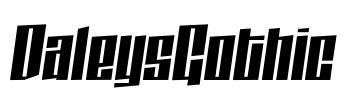 DaleysGothic Font Image