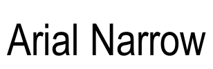 Arial Narrow