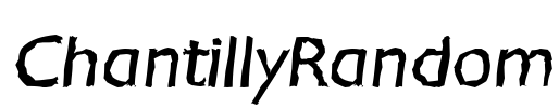 ChantillyRandom Font Image