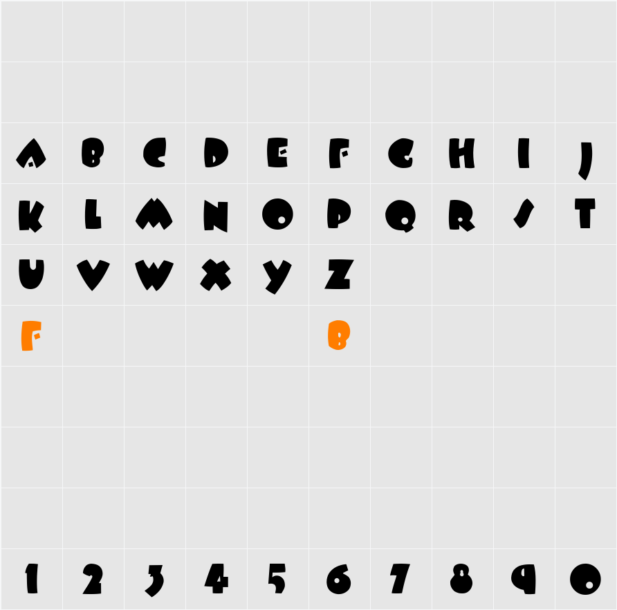 BeesWax Character Map