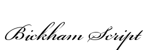 Bickham Script Font Image