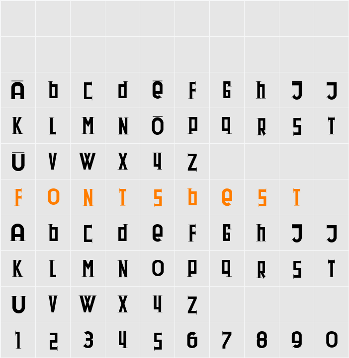 DadaDaSerif Character Map