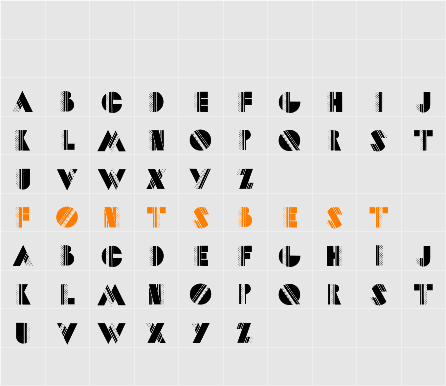 DotsCapsTwo Character Map