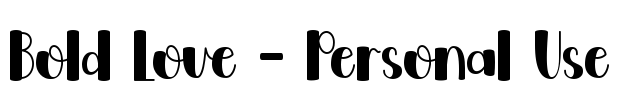 Bold Love - Personal Use