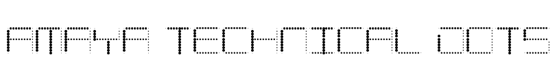 Amaya Technical Dots Font Image