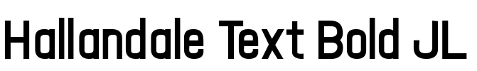 Hallandale Text Bold JL Font Image