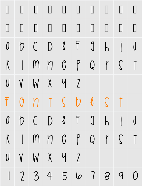 BeyondHyped Character Map