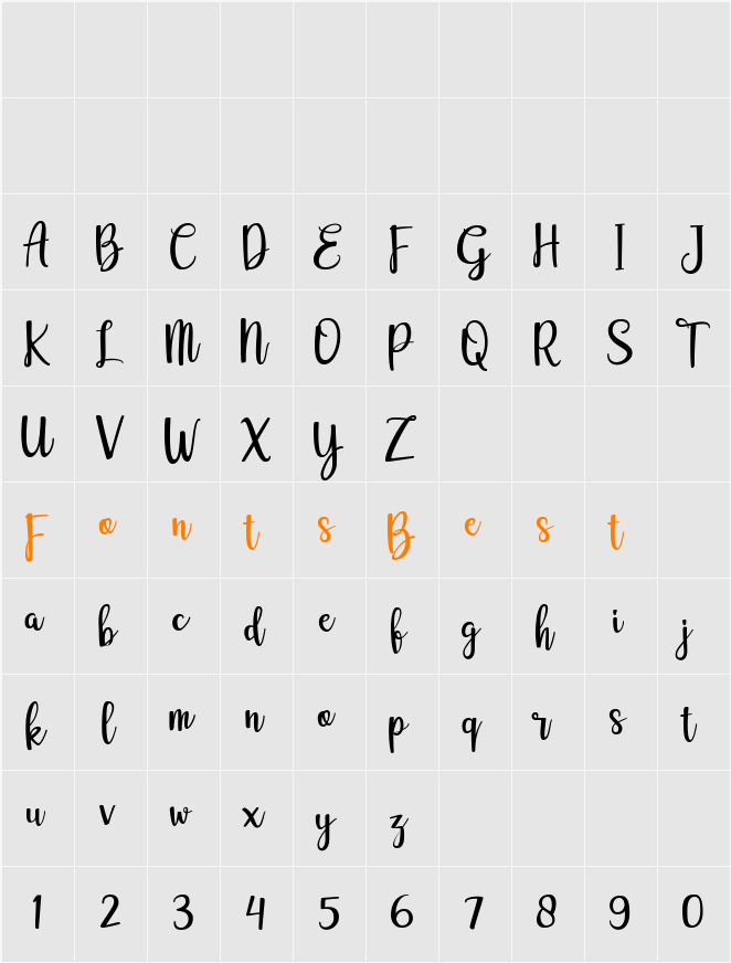 adelline personal use only Character Map