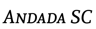 Andada SC Font Image
