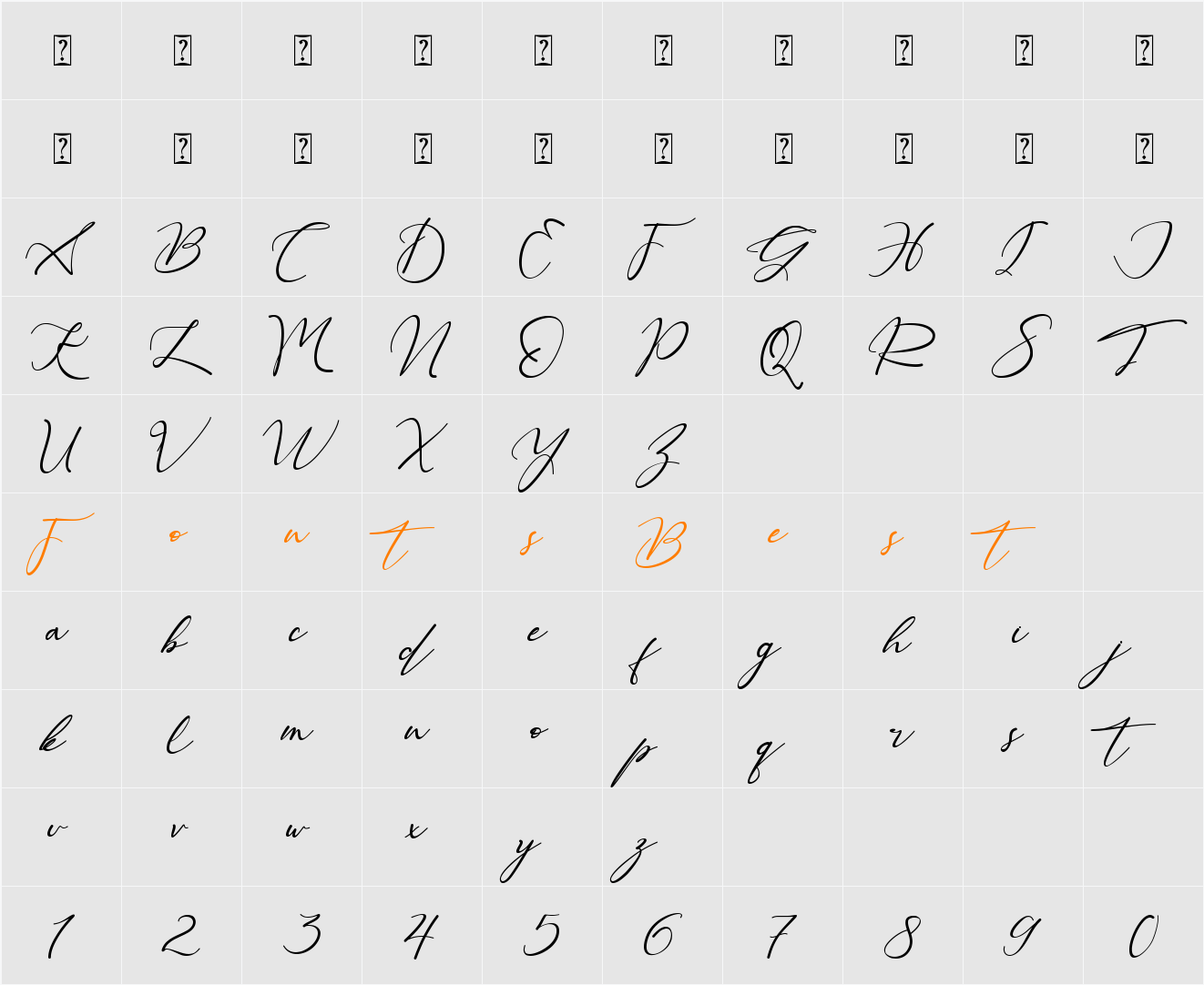 Beautiful Kisses Character Map