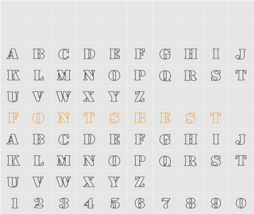 Army Hollow Wide Character Map