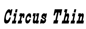 Circus Thin Font Image