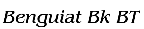Benguiat Bk BT Font Image