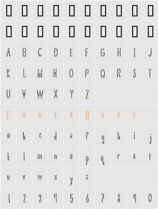 JI-Mayhap Character Map