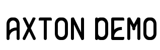 AXTON DEMO Font Image
