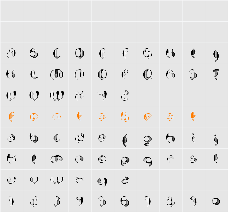 Bionic Character Map