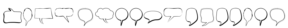 Alin Speech Bubbles Font Image