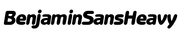 BenjaminSansHeavy Font Image