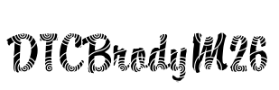 DTCBrodyM26 Font Image