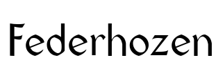 Federhozen Font Image