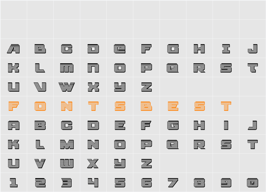 Aircruiser Chrome Character Map