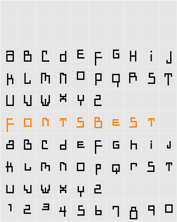DadasTraces Character Map