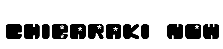 Chibaraki Now Font Image