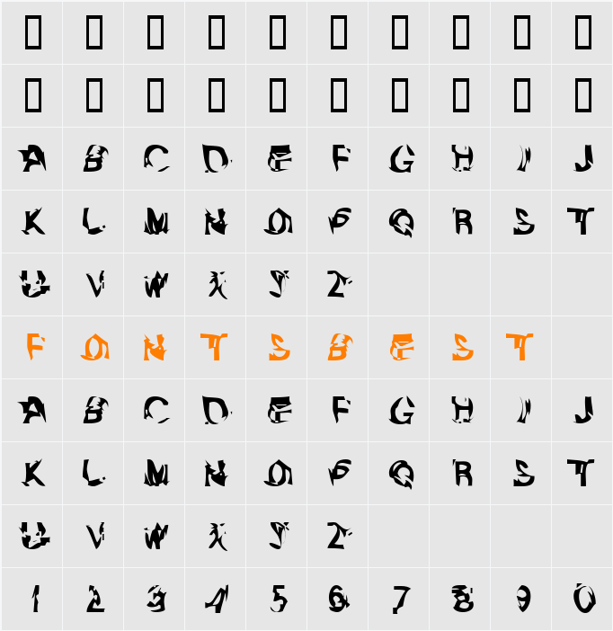 Flake Character Map