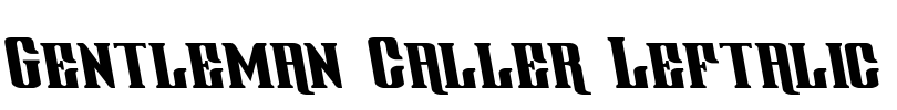 Gentleman Caller Leftalic