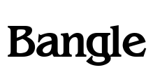 Bangle Font Image