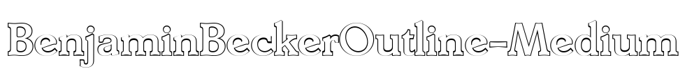 BenjaminBeckerOutline-Medium