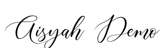 Aisyah Demo Font Image