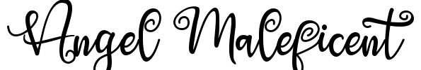 Angel Maleficent Font Image