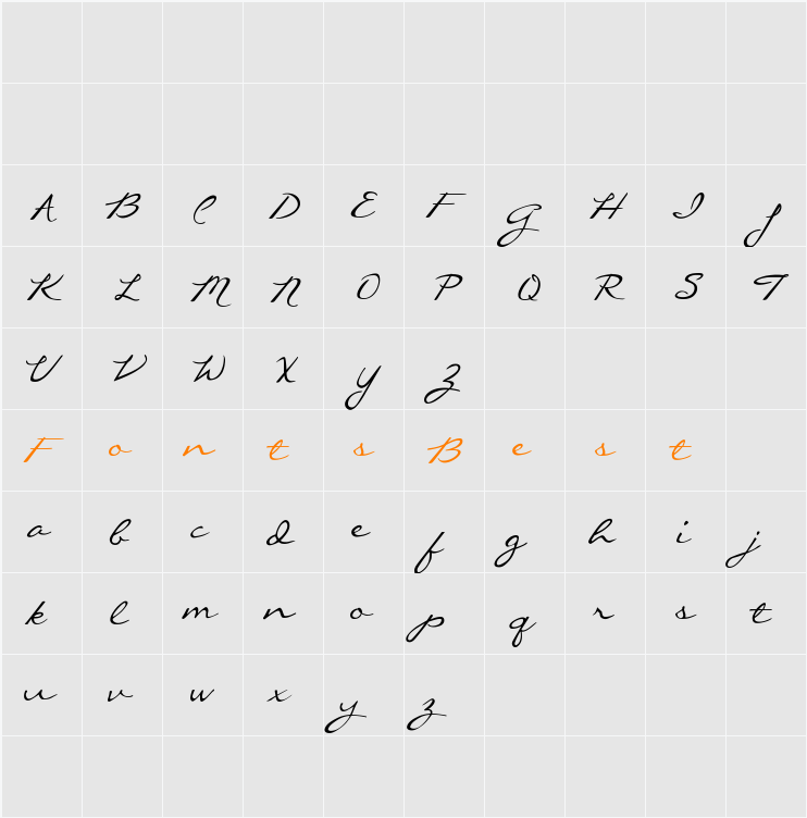 Callie Hand Character Map