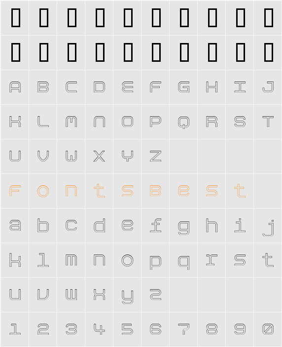 AspirinRefillIrregular Character Map