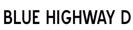 Blue Highway D Font Image