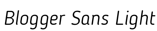 Blogger Sans Light Font Image