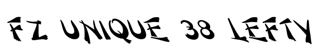 FZ UNIQUE 38 LEFTY Font Image