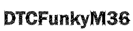 DTCFunkyM36 Font Image
